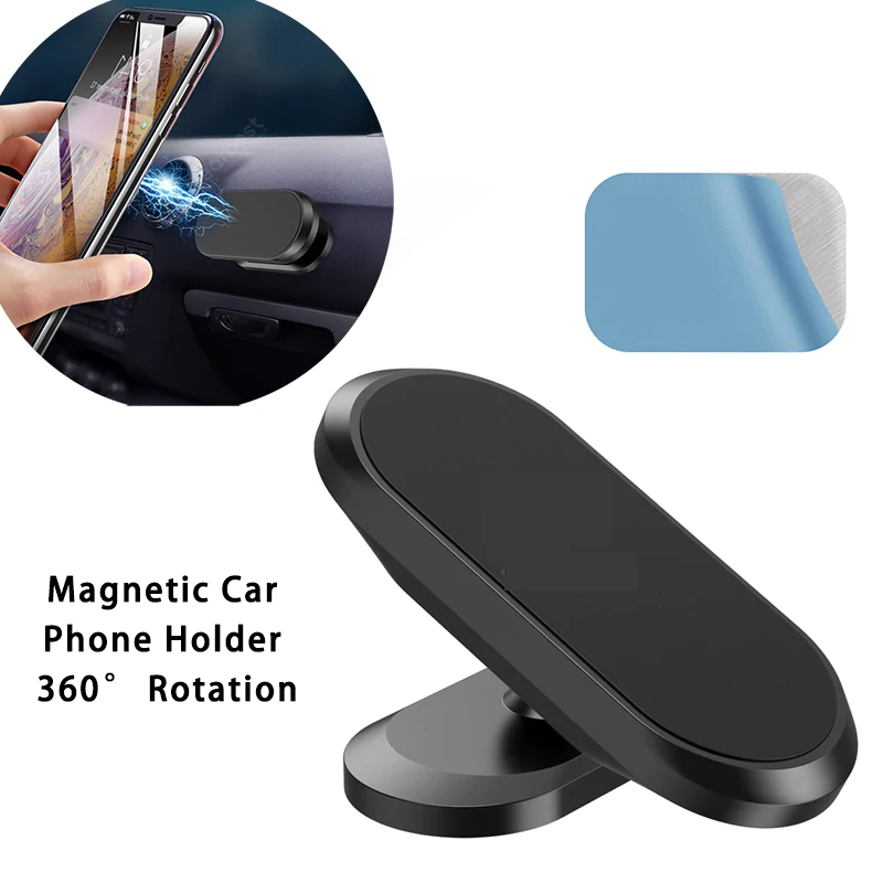 Suport pentru telefon cu mașină magnetică Rotire cu suport pentru mașină Rotativă cu 360 ° Magnet pentru suport pentru telefon, de 4.0-6.4 inch pentru suport pentru telefonul Samsung, pentru iPhone